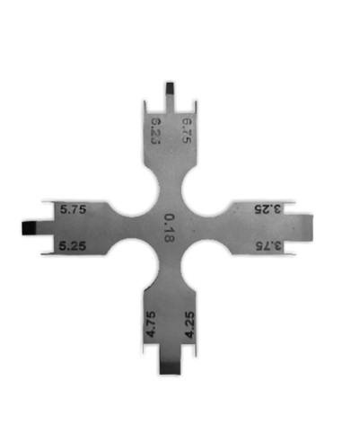 Posicionador de Brackets .018 Estrella Calibrada mm Inox Masters