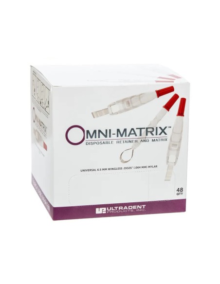Omni Matrix Wingless 6,5mm Universal Matriz y Retenedor Desechables Reposición 48 uds Ultradent