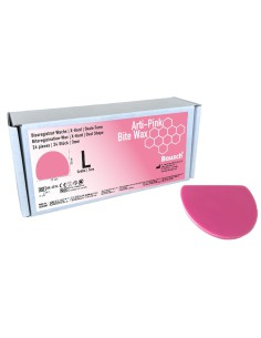 Arti-Pink Bite Cera de Mordida Extra Dura 3mm Ovalada Tamaño L 24 piezas Bausch