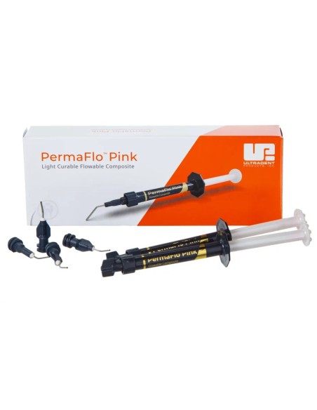 PermaFlo Pink Kit Composite Fluido 2 Jeringas 1,2 ml Ultradent