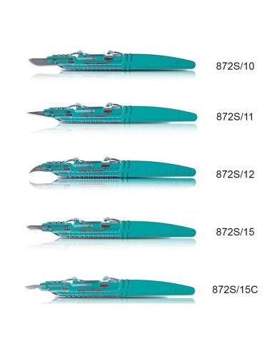 Bisturí de Seguridad Desechables Inox Caja 10 unidades Carl Martin