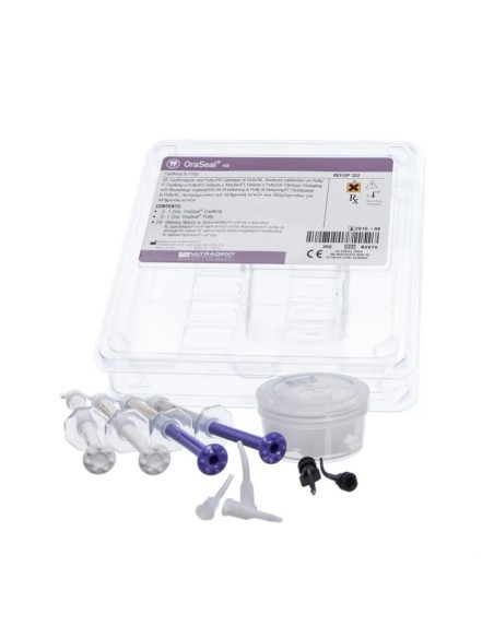 Oraseal Kit Caulking & Putty Sellador y Masilla, Dique de Goma, 4 jeringas 1,2ml Ultradent
