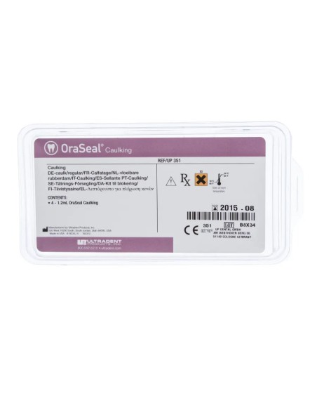 OraSeal Caulking Sellador Dique de Goma, Reposición 4 jeringas 1,2ml Ultradent