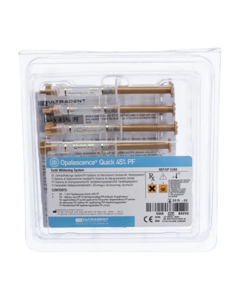 Opalescence Quick PF 45% Econo Kit Blanqueamiento Clínica 20 Jeringas 1,2ml Ultradent