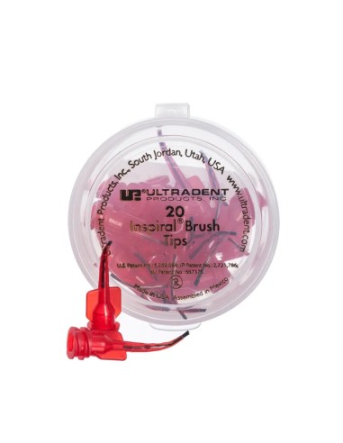 Inspiral Brush Punta  de Aplicación con Cepillo 20 uds Rojo Ultradent