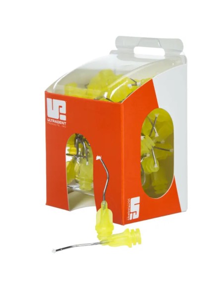 Puntas de Aplicación con Cepillo Metal Dento-Infusor Comfort Hub 100 uds Ultradent