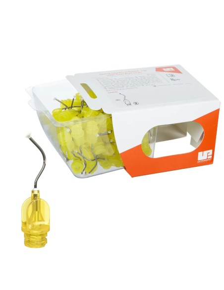 Puntas de Aplicación con Cepillo Metal Dento-Infusor Comfort Hub 100 uds Ultradent