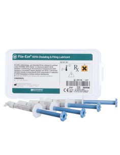 File-Eze Solución EDTA 19% Irrigante, Lubricante Limas, Reposición 4 Jeringas 1,2ml Ultradent 2