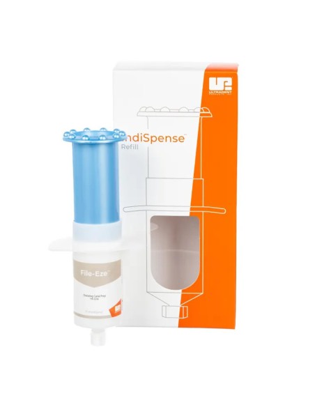 File-Eze IndiSpense Solución EDTA 19% Irrigante, Lubricante Limas, Reposición Jeringa 30ml Ultradent