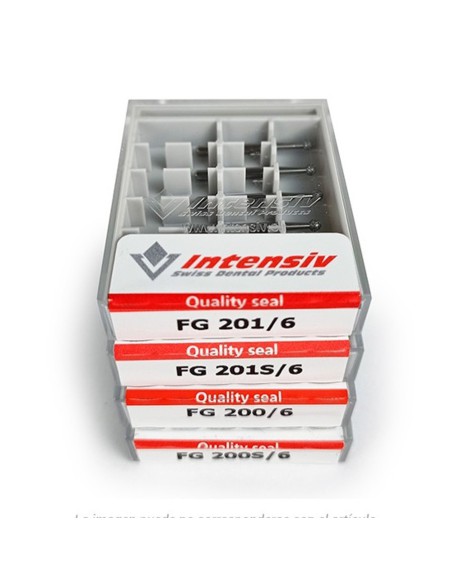 Set Fresas Diamante FG 801 Bola Estándar 200 / 200S / 201 / 201S 24 uds Intensiv