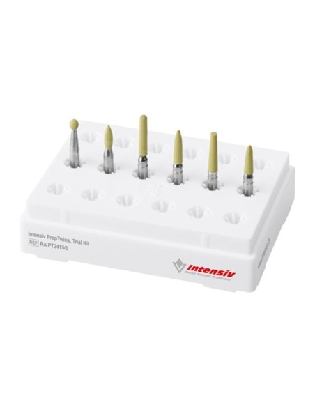 Fresas Diamante RA Prep Twins Preparación PT2415 Amarillo 15 µm 6 unidades Intensiv