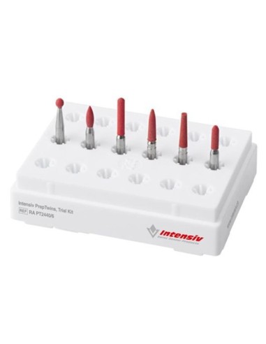 Fresas Diamante RA Prep Twins Kit Prueba 40 µm Medio PT2440 Preparación 6 uds Intensiv