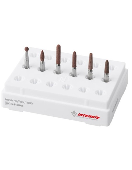 Fresas Diamante RA Prep Twins Kit Prueba 60µm Medio PT2460 Preparación 6 uds Intensiv