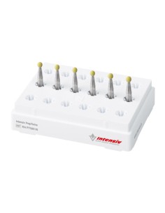 Fresas Diamante, Polímero Prep Twins RA Bola 020 204 504 15µm extrafino Amarillo Intensiv