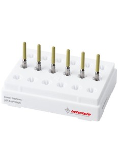 Fresas Diamante, Polímero Prep Twins RA Cilindro 020 L10 15 micras Amarillo