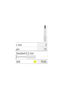Lima Oscilante Proxoshape Diamantada Distal 15µm PS3G L3 mm Intensiv 1 unidad
