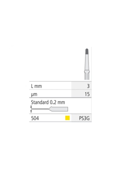 Lima Oscilante Proxoshape Diamantada Distal 15µm PS3G L3 mm Intensiv 1 unidad