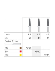 Lima Oscilante Proxoshape Flexible Diamantada CA PSF L8,5 mm Intensiv 1 unidad