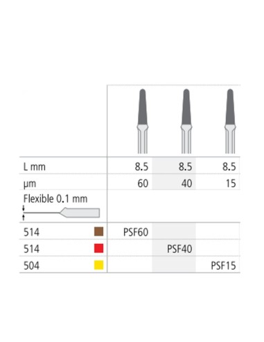 Lima Oscilante Proxoshape Flexible Diamantada CA PSF L8,5 mm Intensiv 6 unidades