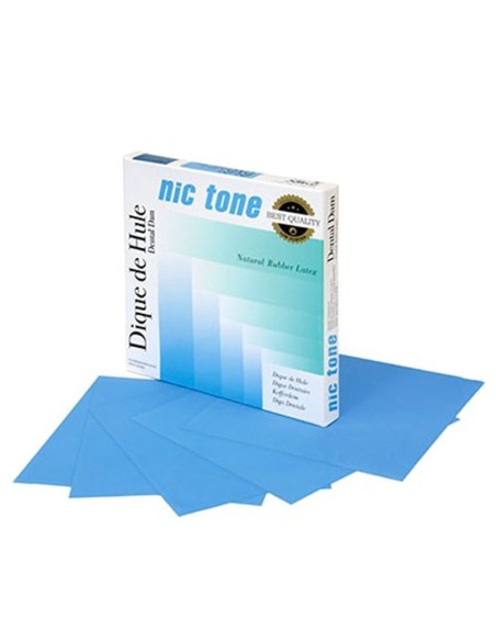 Dique de Goma Nic Tone Látex 15x15cm Grosor Medio o Grueso Caja 36 uds