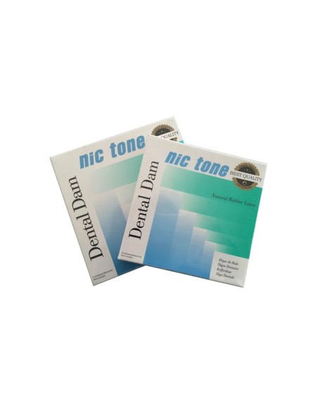 Dique de Goma Nic Tone Negro, Látex 15x15cm Grosor Medio o Grueso Caja 36u.