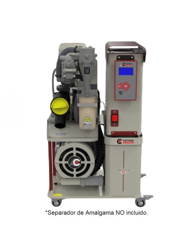 Aspiración Progresiva Cattani Turbo Smart TS para 3 equipos dentales con HEPA y WIFI, SIN Separador