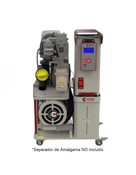 Aspiración Progresiva Cattani Turbo Smart TS para 3 equipos dentales con HEPA y WIFI, SIN Separador
