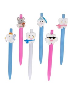 Bolígrafos Funny Tooh Pens con Forma de Molar, Divertidas, Pack 12 unidades Bader