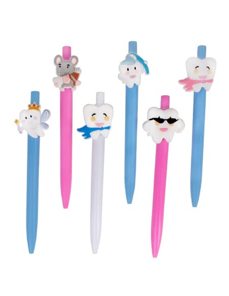 Bolígrafos Funny Tooh Pens con Forma de Molar, Divertidas, Pack 12 unidades Bader