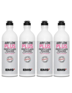 Air Flow PLUS Polvo de Profilaxis, Eritritol + CPC, 4 botellas de aluminio 400g EMS