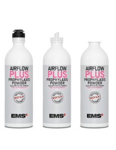 Air Flow PLUS Polvo de Profilaxis, Eritritol + CPC, 4 botellas de aluminio 400g EMS 2