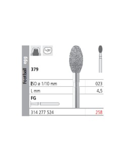 Fresas Diamante FG 258 Balón de Fútbol 379-023 Medio L4,5 Caja 6u Intensiv