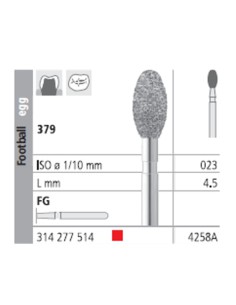 Fresas Diamante FG 4258A Balón de Rugby 379-023 Fino L4,5 Caja 6u Intensiv