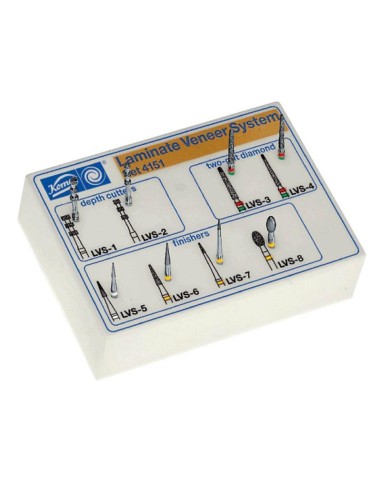 Fresero Set 4151 FG Dr Goldstein LVS carillas 8 uds Komet