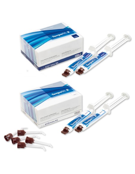 TempoSIL 2 Cemento Provisional Intro Kit Dentina o Blanco, 2 jeringas 5ml Coltène