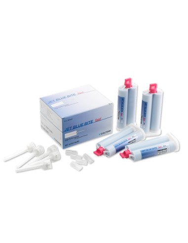 Jet Blue Bite Fast Silicona de Adición 4 Cartuchos Reposición 50ml.