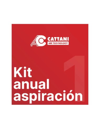 Kit Mantenimiento Anual Aspiración Cattani Turbo Smar SIN Separador