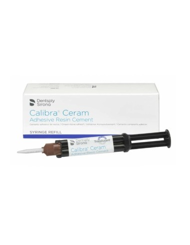 Calibra Ceram Cemento Estético Jeringa Reposición 4,5g.+Puntas Dentsply