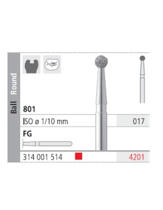 Fresas Diamante FG 4201 Bola 801-017 Medio 6 uds Intensiv