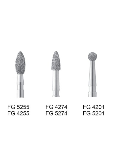 Fresas Diamante FG 368-022 Fino 4255 Balón Rugby 6 uds Intensiv