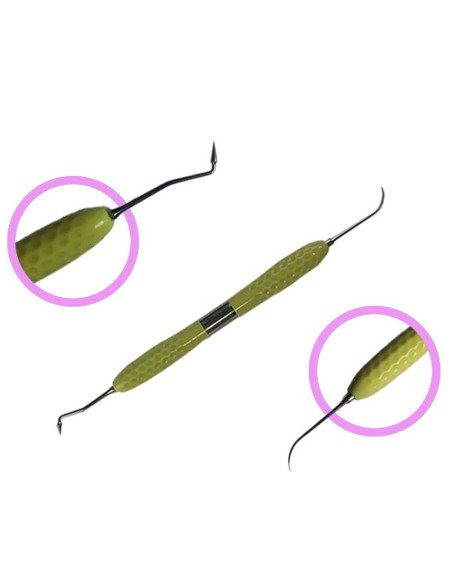 MS-Arte Fissura Instrumento de Modelado, Doble, Composite Masters