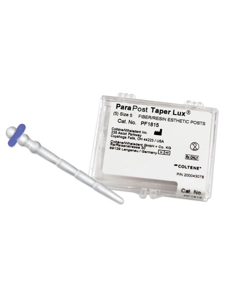 ParaPost Taper Lux Pernos de Fibra Translúcida, Cónico, Reposición 5 uds Coltène