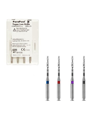 ParaPost Taper Lux  Fresas Cónicas Kit Intro 4 unidades Coltène