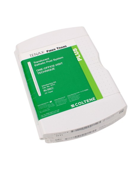 Tenax Fiber Trans Pernos Fibra Translúcida Cónicos Intro Kit 15 uds Coltène