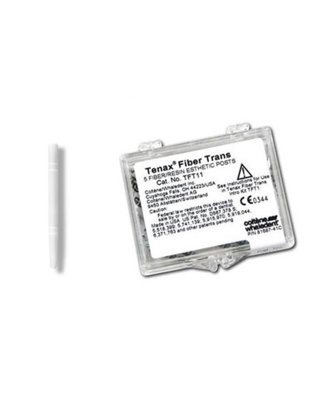 Tenax FiberTrans Pernos Fibra Translúcida, Cónico .04 Reposición 5 uds Coltène