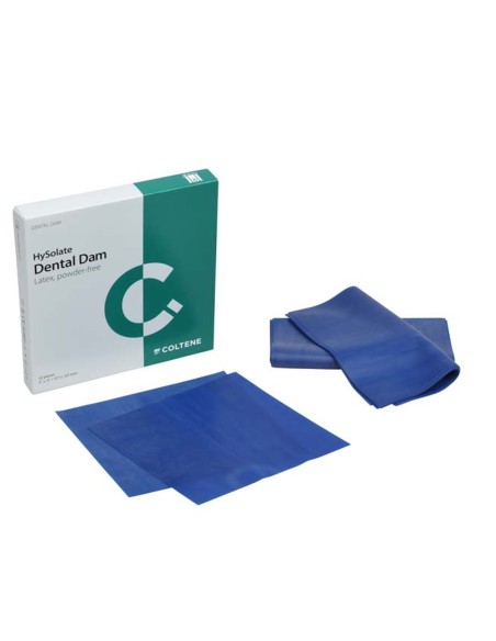 Dique de Goma HySolate Latex Dental Dam Infantil Medio 127x127mm 52 láminas Coltène