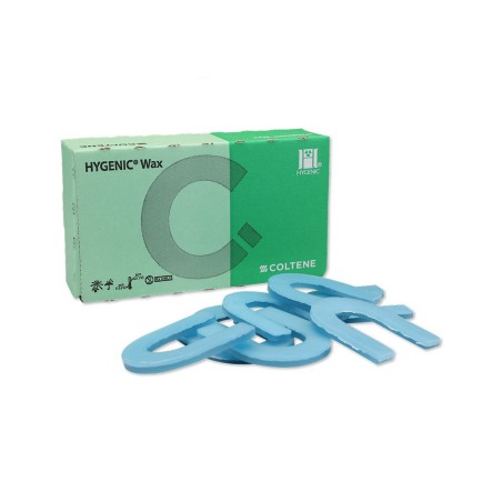 Bite Wafers Cera Azul, Mordida, Doble, Herradura, 24 láminas Hygenic