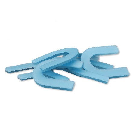 Bite Wafers Cera Azul, Mordida, Doble, Herradura, 24 láminas Hygenic