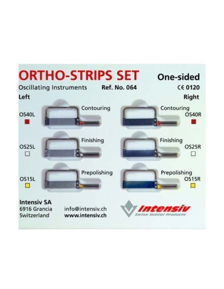 Ortho-Strips Tiras Oscilantes Diamantadas Una Cara Set 064 Caja 6 unidades Intensiv