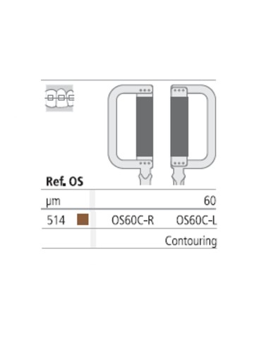 Ortho-Strips One Side Tiras Oscilantes Diamantadas Una Cara OS60C Reposición 3 uds Intensiv